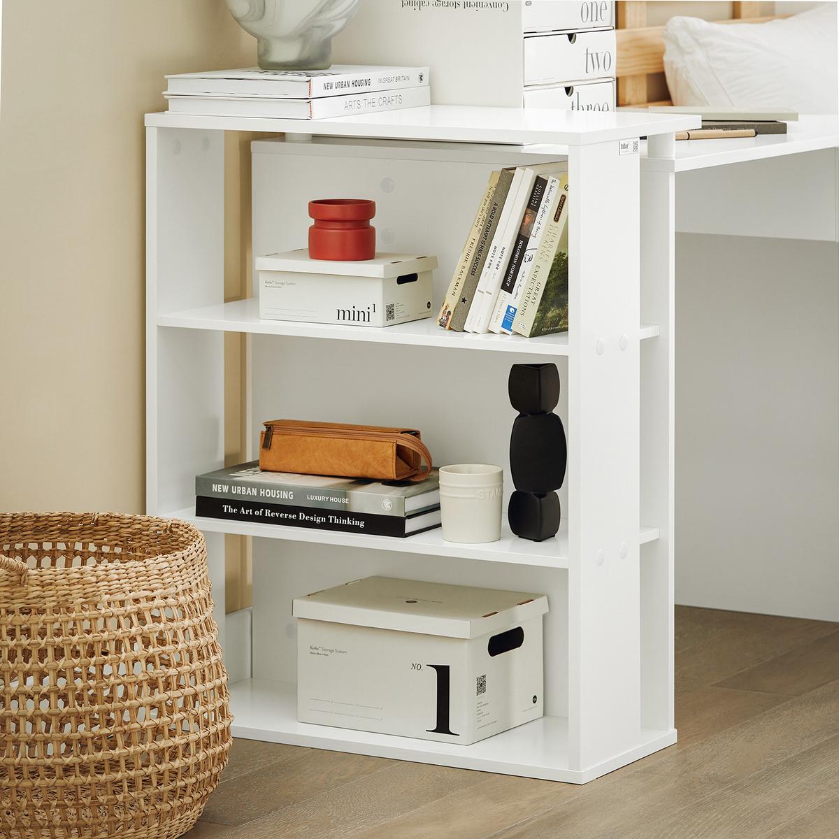 SCHREIBTISCH Weiß - Weiß, Holzwerkstoff (60/101/76cm) - SoBuy