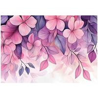 FOTOTAPETE Blumen Rosa Wohnzimmer Vlies Tapete 150x105 - Multicolor, Papier (150/105cm) - Wallarena