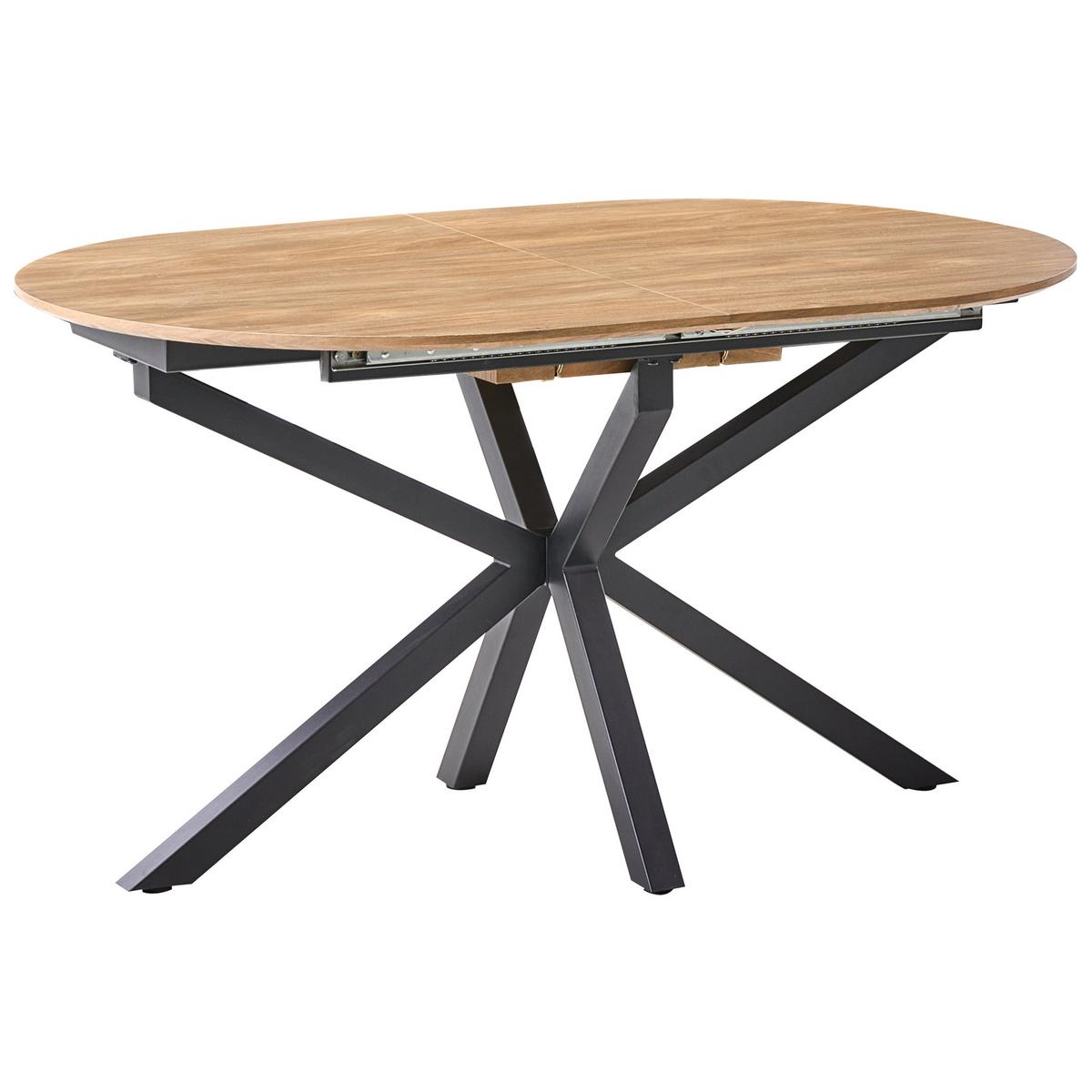 ESSTISCH ausziehbar Braun 140-180/90 cm Macquarie - Braun, Holzwerkstoff (140/90/75cm) - Beliani