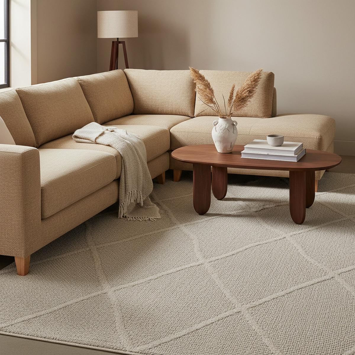 TEPPICH Outdoor IMST in Beige, im Boho-Stil, 80 x 150 cm - Beige, Textil (150/80cm) - KADIMA DESIGN