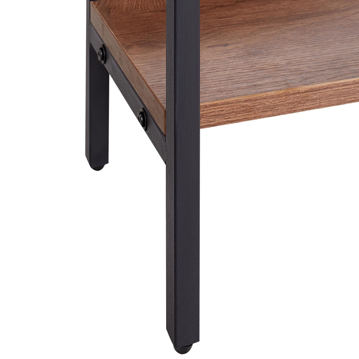 REGAL mit 6 Ebenen 180 cm Braun Daven - Braun, Holzwerkstoff (120/180/27cm) - Beliani
