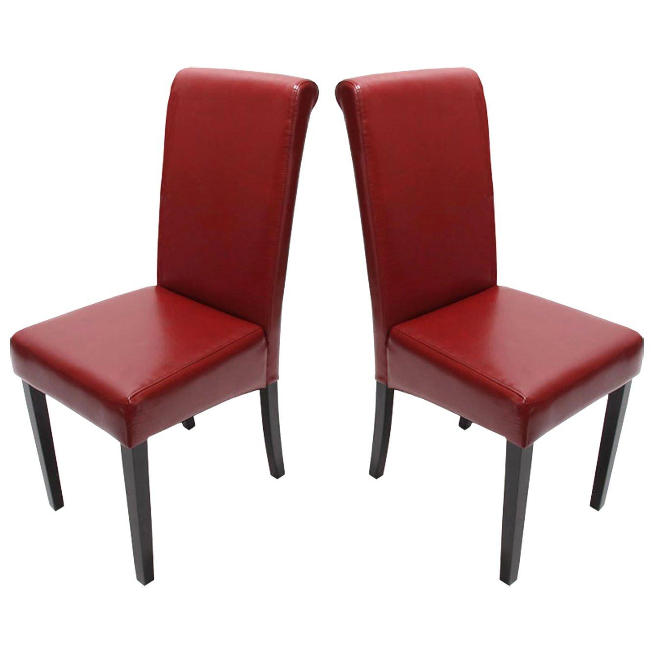 ESSZIMMERSTUHL Rot 2er-Set - Rot, Holz (41/99/60cm) - MCW