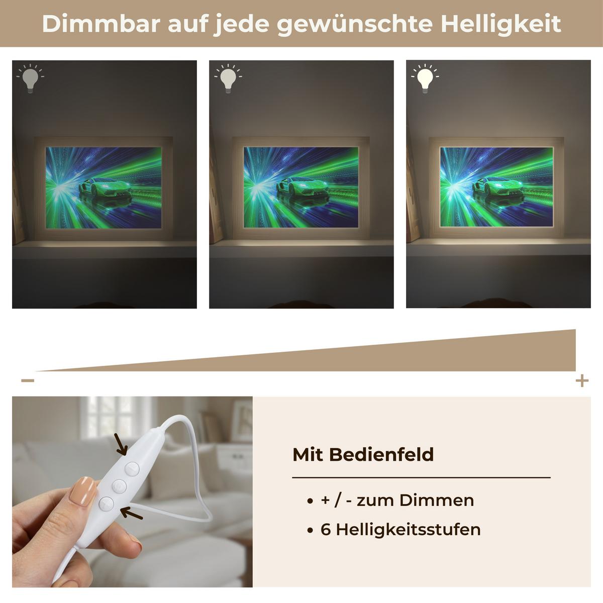 WANDLEUCHTE Geschwindigkeit - Leicht - Sportwagen - Grün 20x15 cm - Grün, Holzwerkstoff (20/15/8cm) - OnlyWow