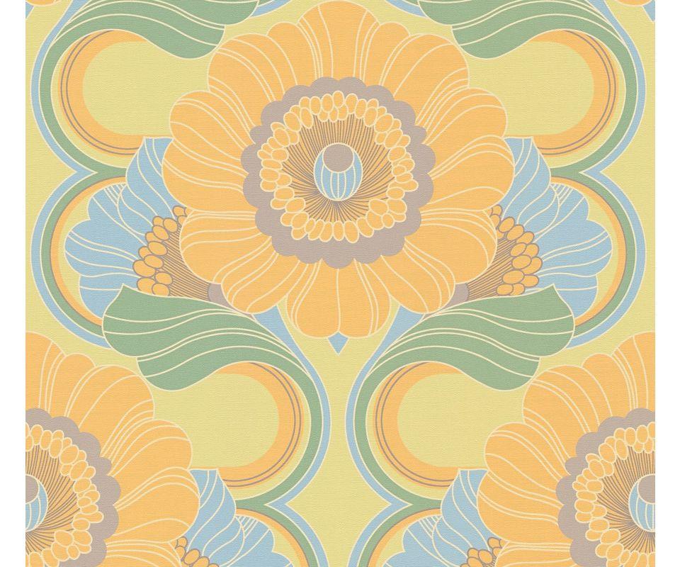 VLIESTAPETE Gelb 53/850 cm - Gelb, Textil (53/1cm) - KUNSTLOFT