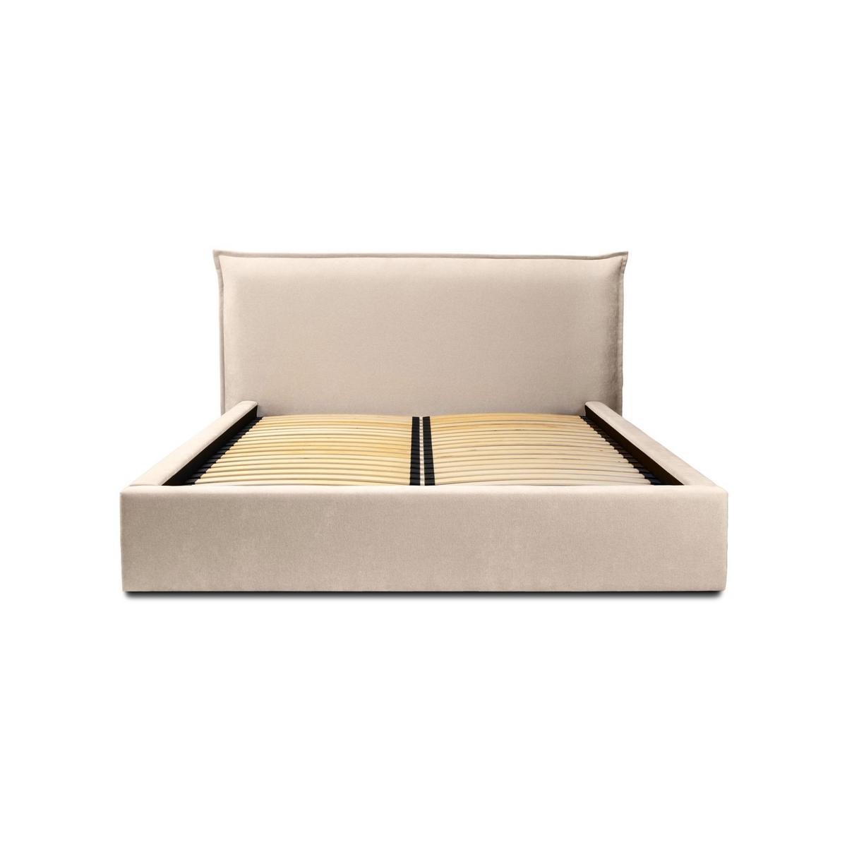 POLSTERBETT Amada Komplettset - Beige, Holzwerkstoff/Textil (140/200cm) - Fun Möbel