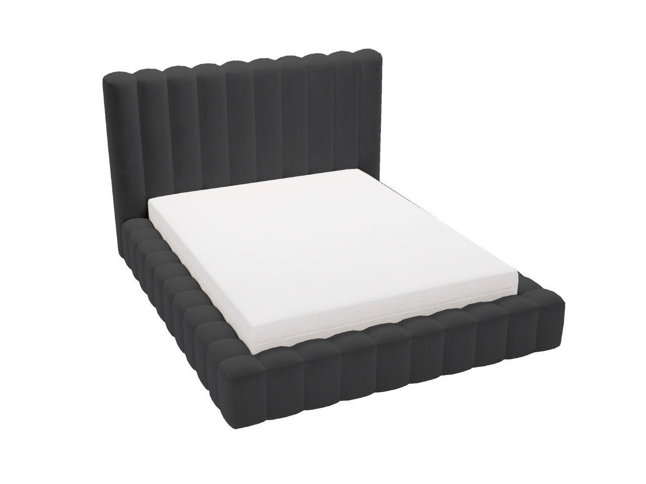 POLSTERBETT Rotto 160x200 Schwarz - Schwarz/Naturfarben, Holz/Kunststoff (160/200cm) - Graingold