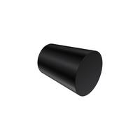ENDSTÜCKE FÜR GARDINENSTANGEN 20 mm Ø, Sitra Schwarz, Packung 2 Stück - Schwarz, Metall (4.1/3/3cm) - INTERDECO