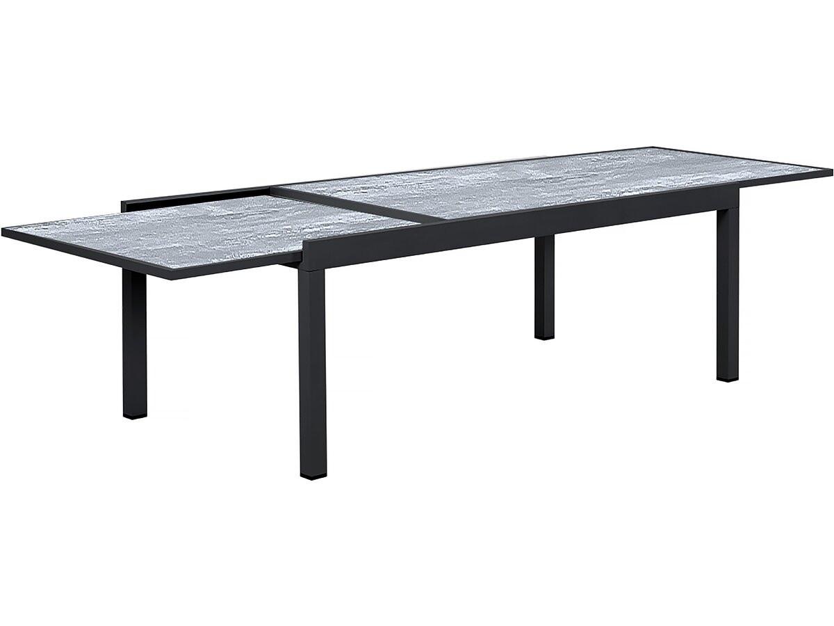 GARTENTISCH lagos Grau - Grau, Metall (320/105/76cm) - Habitat Garten