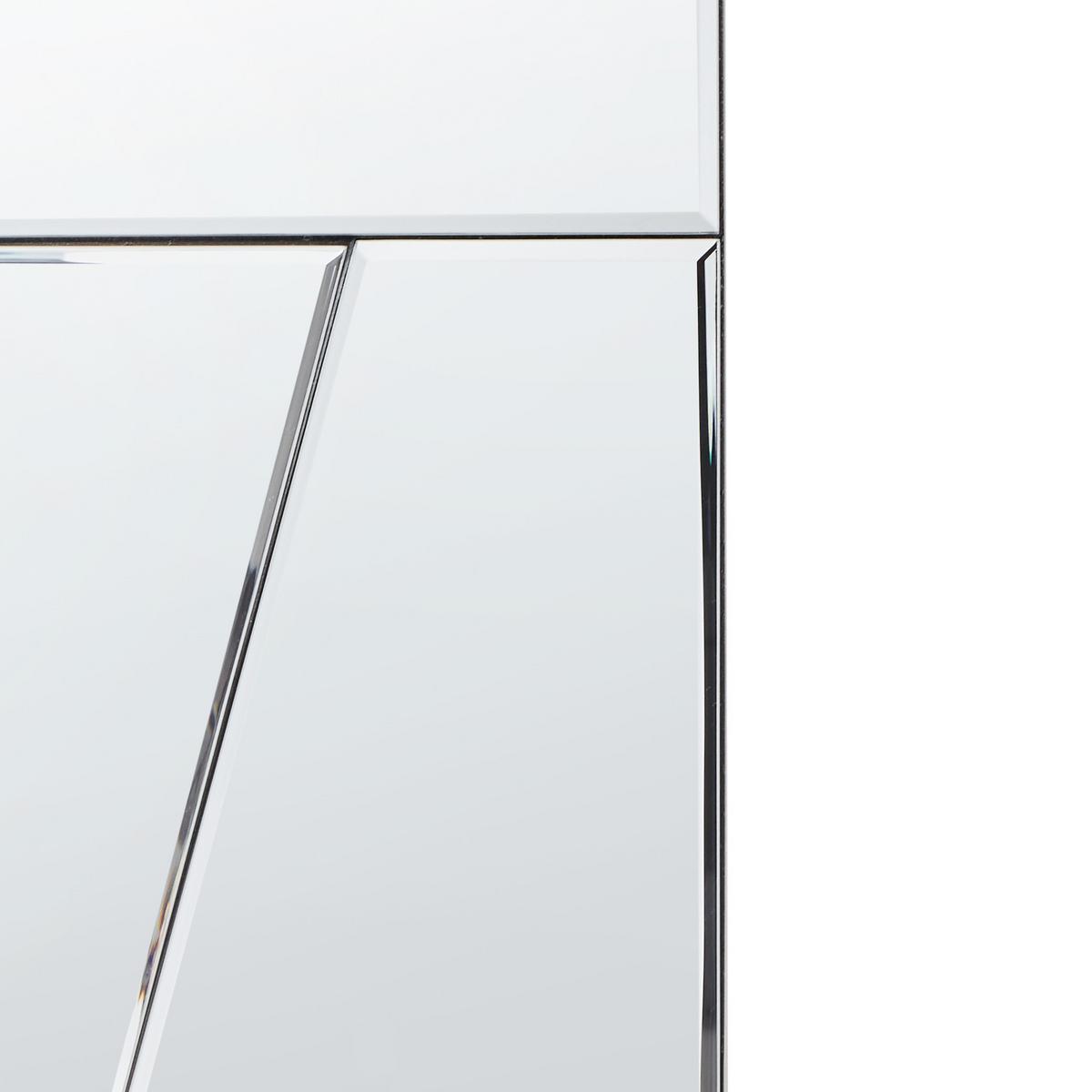 WANDSPIEGEL 80/80 cm Silber Ancemont - Silberfarben, Glas (80/80/2cm) - Beliani