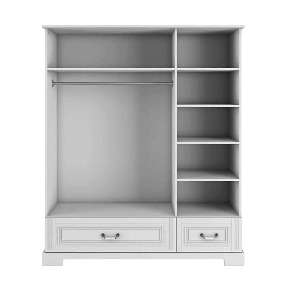 SCHRANK 3 Türen Weiß - Weiß, Holzwerkstoff (150/180/51cm) - Petits-meubles
