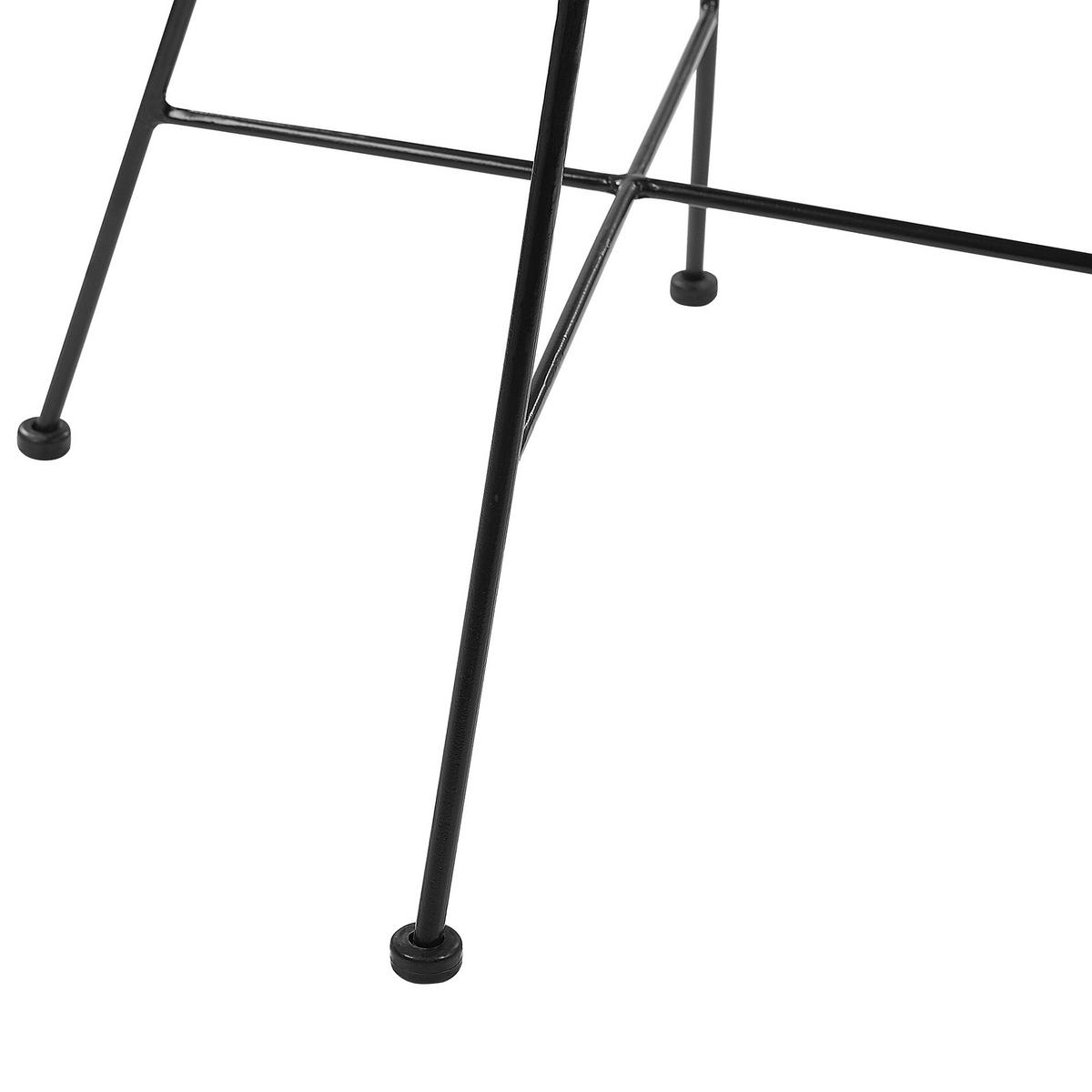 RATTANSTUHL Rattan Braun Canora - Braun, Naturmaterialien/Metall (64/89/51cm) - Beliani