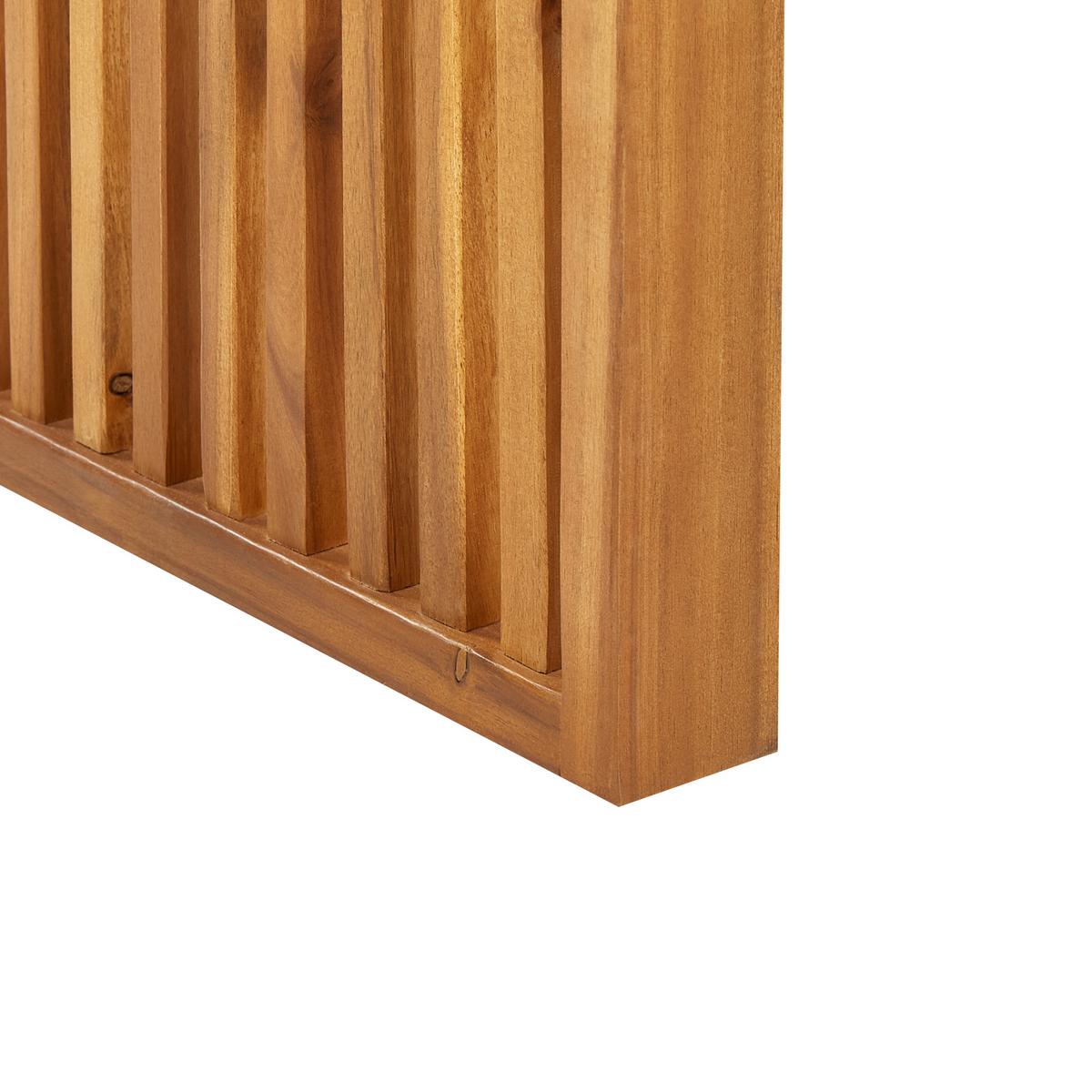 GARTENTISCH Akazienholz hellbraun 180/90 cm Sulzano - Hellbraun, Holz (90/180/75cm) - Beliani