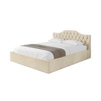 POLSTERBETT mit Bettkasten und Lattenrost, Bett mit Matratze H3/H4 - FALIO-V1 120x200 Beige - Ecru, Holzwerkstoff/Textil (120/200cm) - ALTDECOR