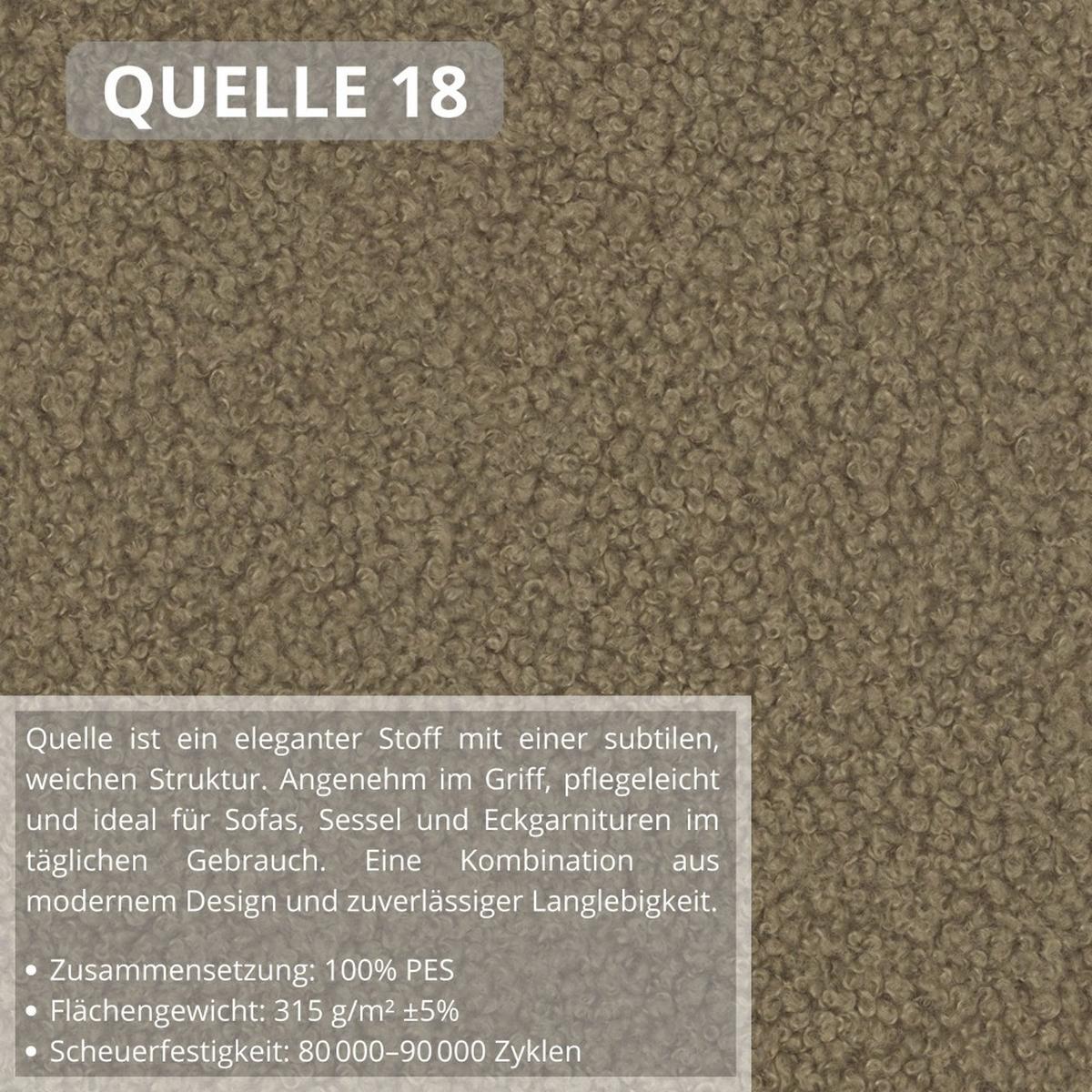 ECKSCHLAFSOFA Olivio L Hellbraun, rechts - Hellbraun/Schwarz, Kunststoff/Textil (266/170cm) - Beautysofa