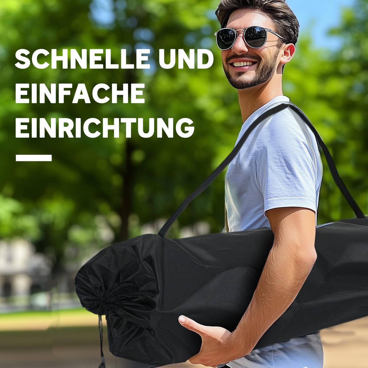CAMPINGSTUHL Metall Oxfordstoff Blau - Blau, Textil/Metall (50/90/143cm) - Outsunny