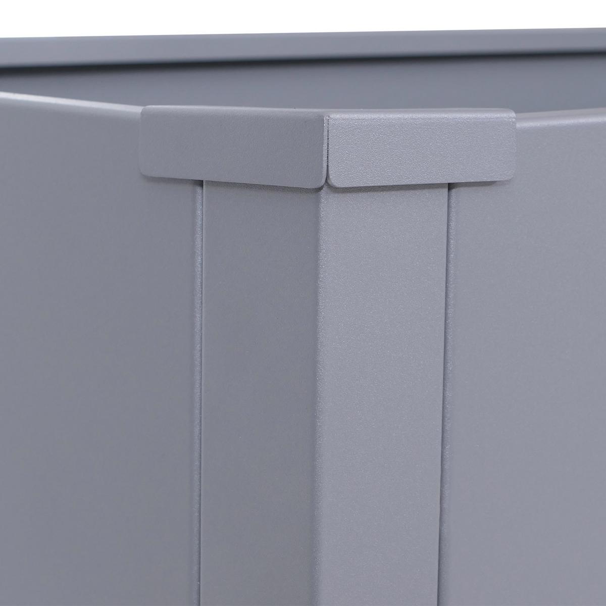HOCHBEET Grau - Grau, Metall (100/77/50cm) - MCW