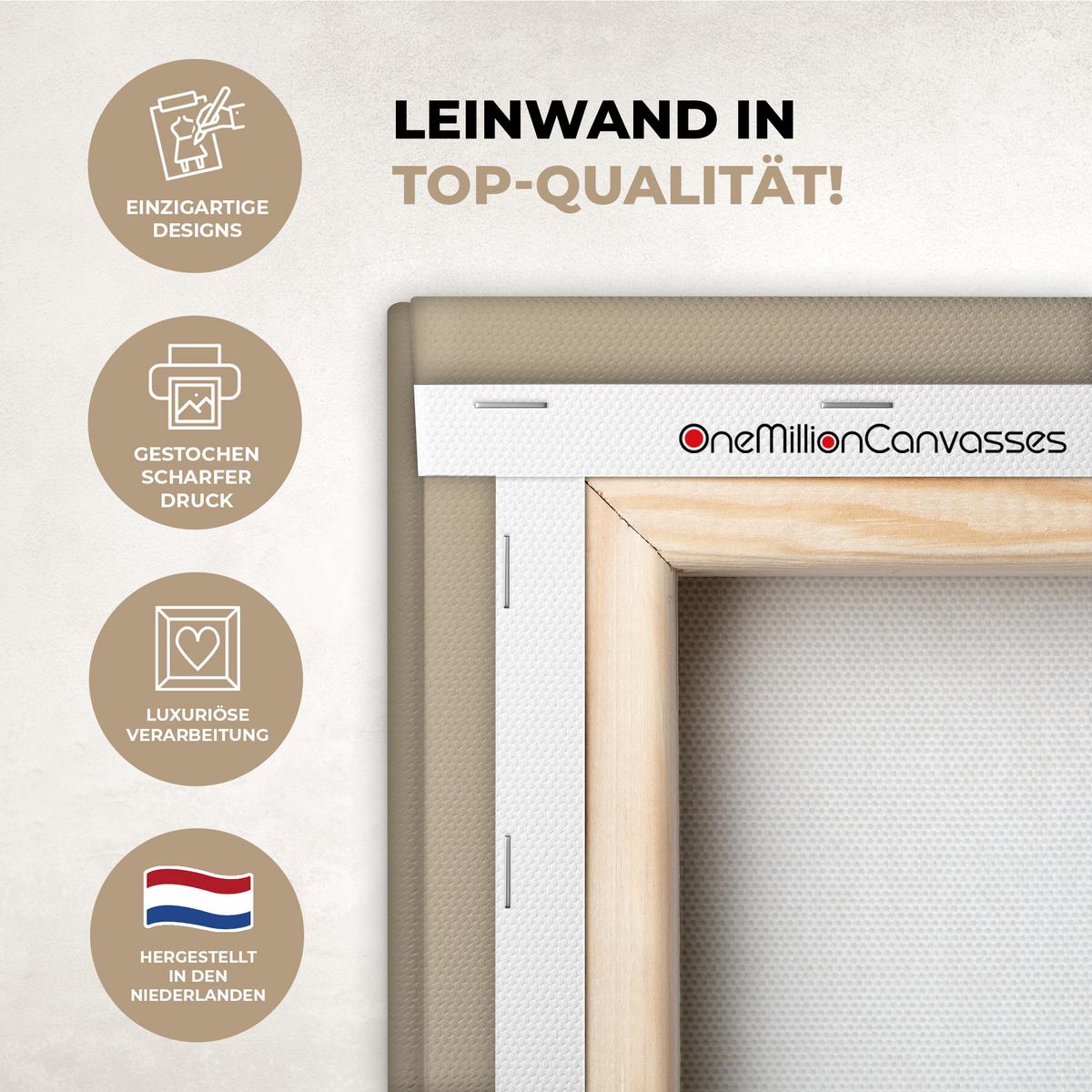 LEINWANDBILD Abstrakt - Formen - Beige - Texturen Deko XXL 80x120 cm - Beige, Textil (80/120cm) - MuchoWow