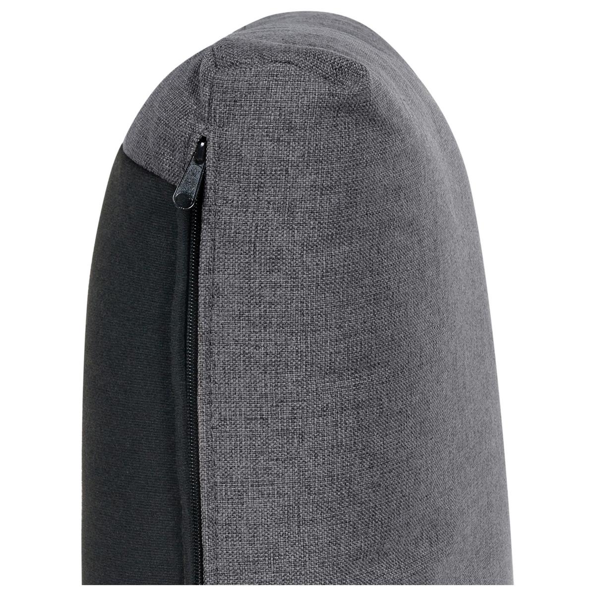 5-SITZER-MODULSOFA U-förmiges Dunkelgrau Stoff Unstad - Dunkelgrau, Textil (228/72/76cm) - Beliani