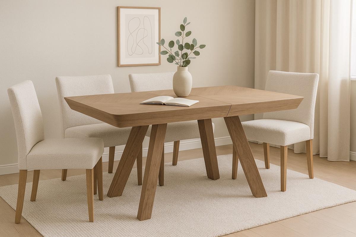 ESSTISCH QUERCIA Ausziehbar 180 - 380 / 100 x 76 cm - Eichefarben, Holz (180/100/76cm) - MASSENO