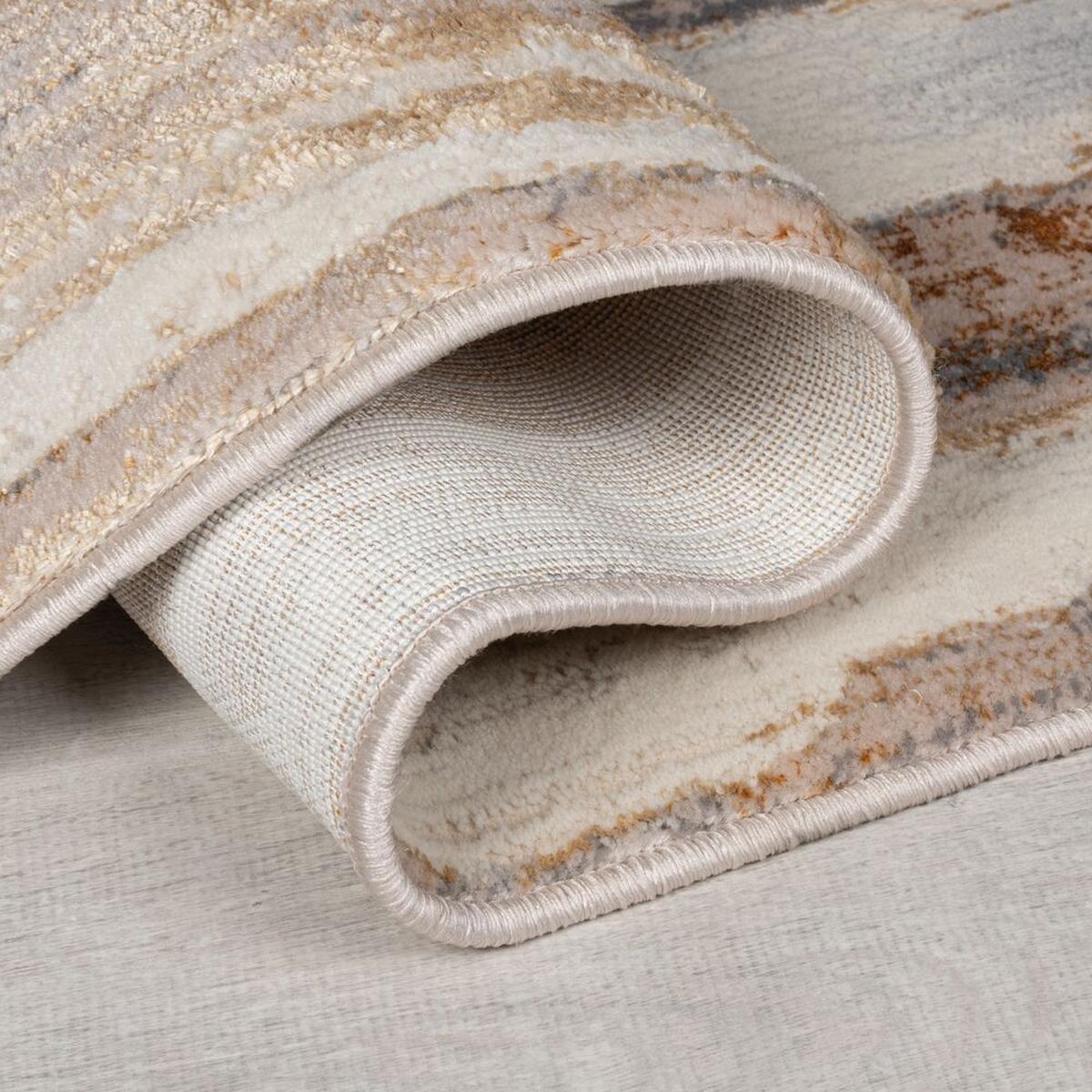 TEPPICH ZENNOR, abstrakt, Gold, 120 x 170 cm - Goldfarben, Textil (170/120cm) - KADIMA DESIGN