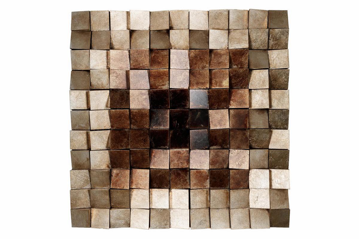 WANDBILD Braun 76/76 cm - Braun, Holz/Kunststoff (8.05/76cm) - KUNSTLOFT