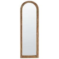 WANDSPIEGEL 55/170 cm Tannenholz Hellbraun Coigny - Hellbraun/Braun, Holz (55/170/4cm) - Beliani