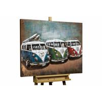METALLBILD Braun 100/70 cm - Braun, Metall (6.2/70cm) - KUNSTLOFT