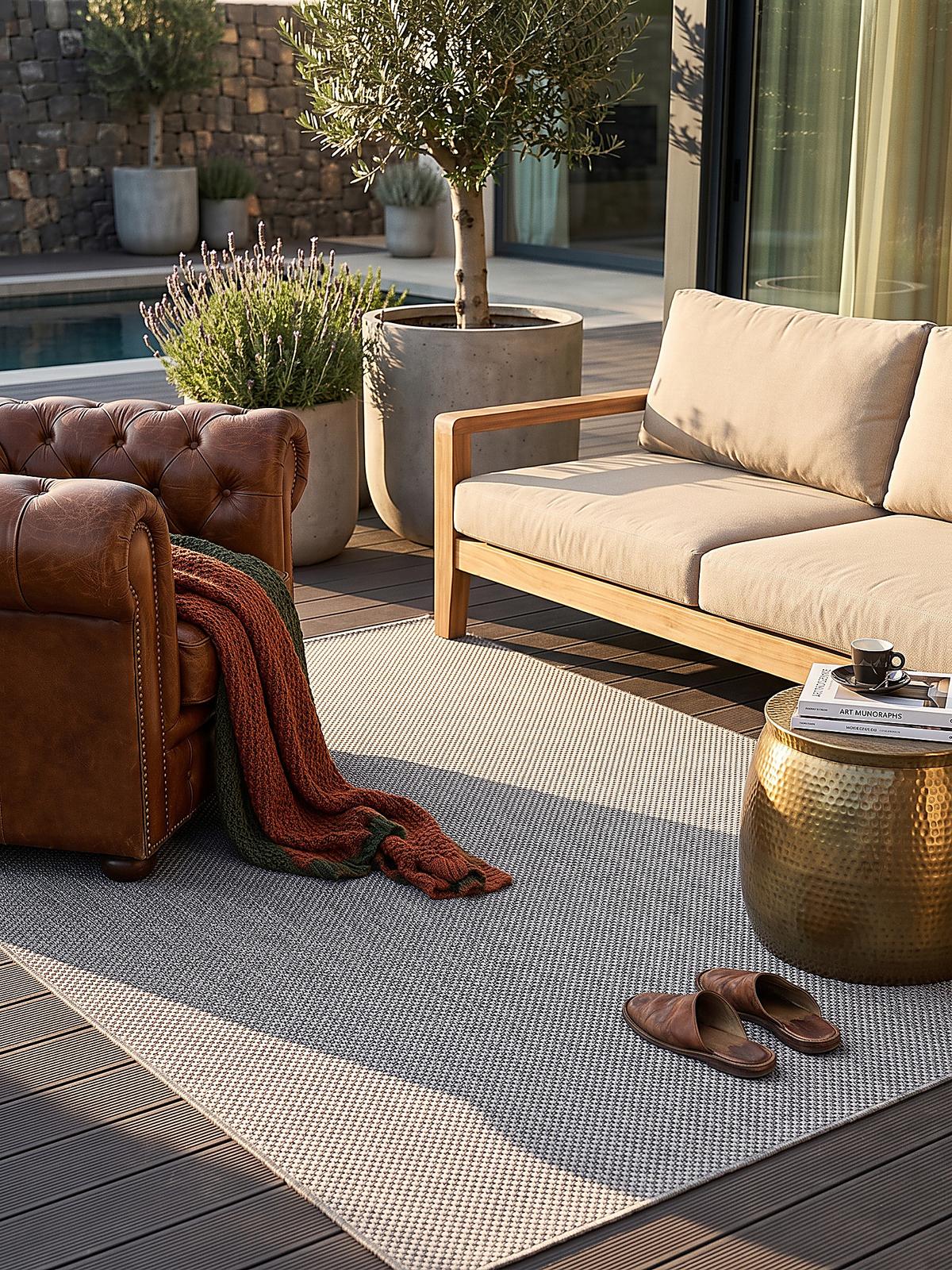 FLACHWEBTEPPICH Uni BORNO Polypropylen Grau 200 x 280 cm - Grau, Textil (200/280cm) - KADIMA DESIGN