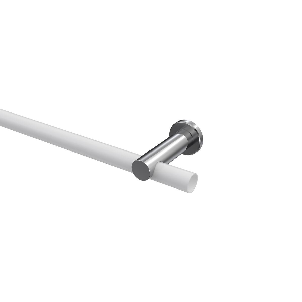 TRÄGER FÜR GARDINENSTANGEN 20 mm Ø, Platon 1-läufig, Chrom - Chromfarben, Metall (9/4/4cm) - INTERDECO