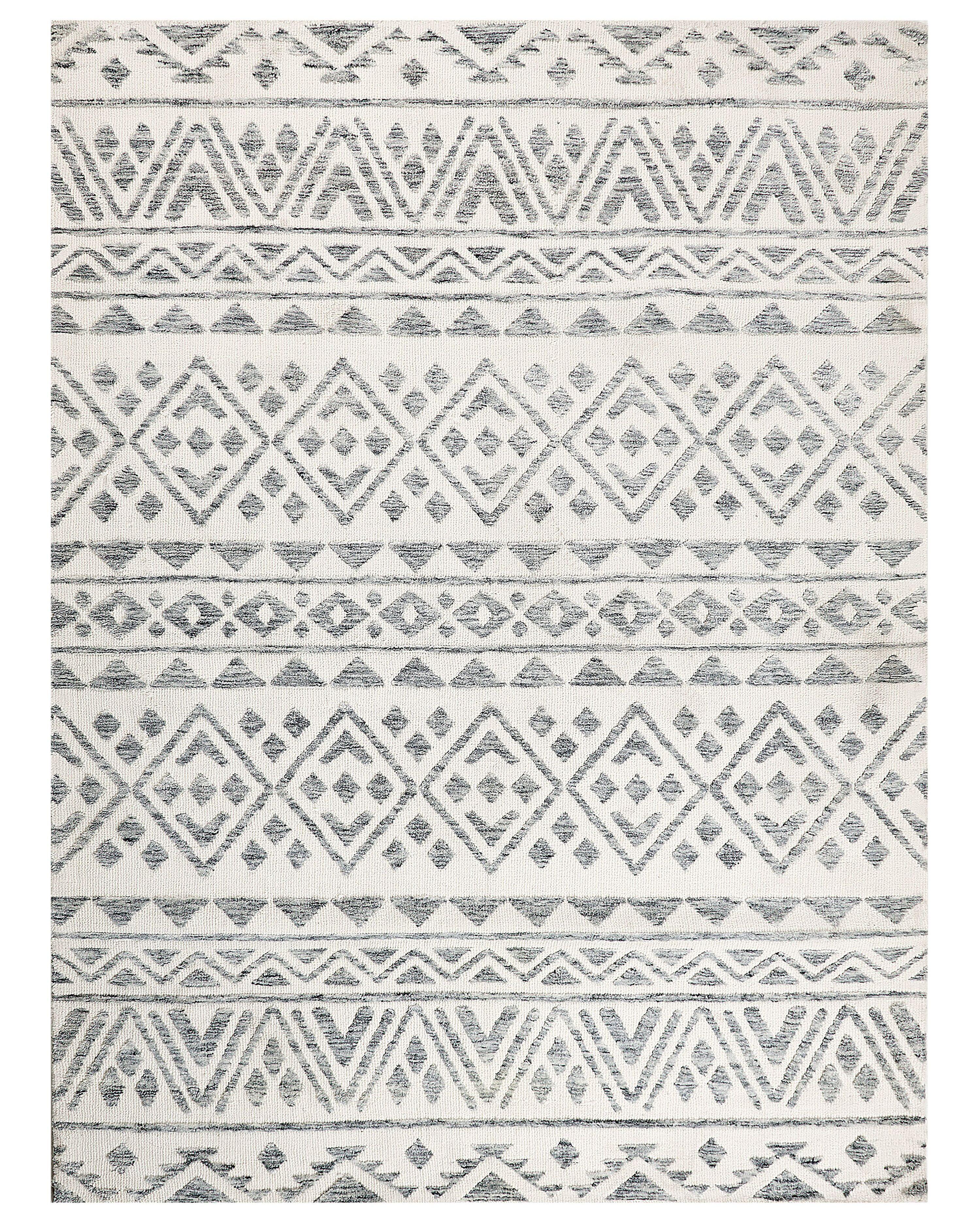 KURZFLOR-TEPPICH Beige 300/400 cm Aspani - Beige/Grau, Textil (300/400cm) - Beliani