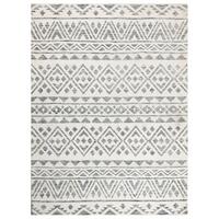 KURZFLOR-TEPPICH Beige 300/400 cm Aspani - Beige/Grau, Textil (300/400cm) - Beliani