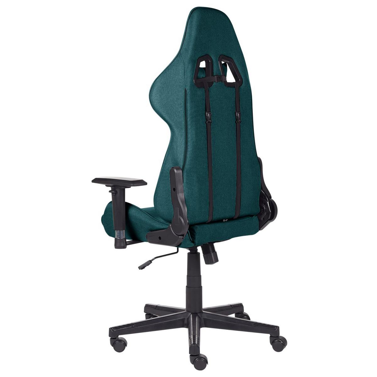 GAMINGSTUHL Polyester Grün Warrior - Grün, Textil/Metall (62/122/62cm) - Beliani