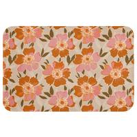 WC-VORLEGER Blumen - Motiv - Retro Toilettenvorleger 60x40 cm - Multicolor, Textil (60/1cm) - OnlyWow