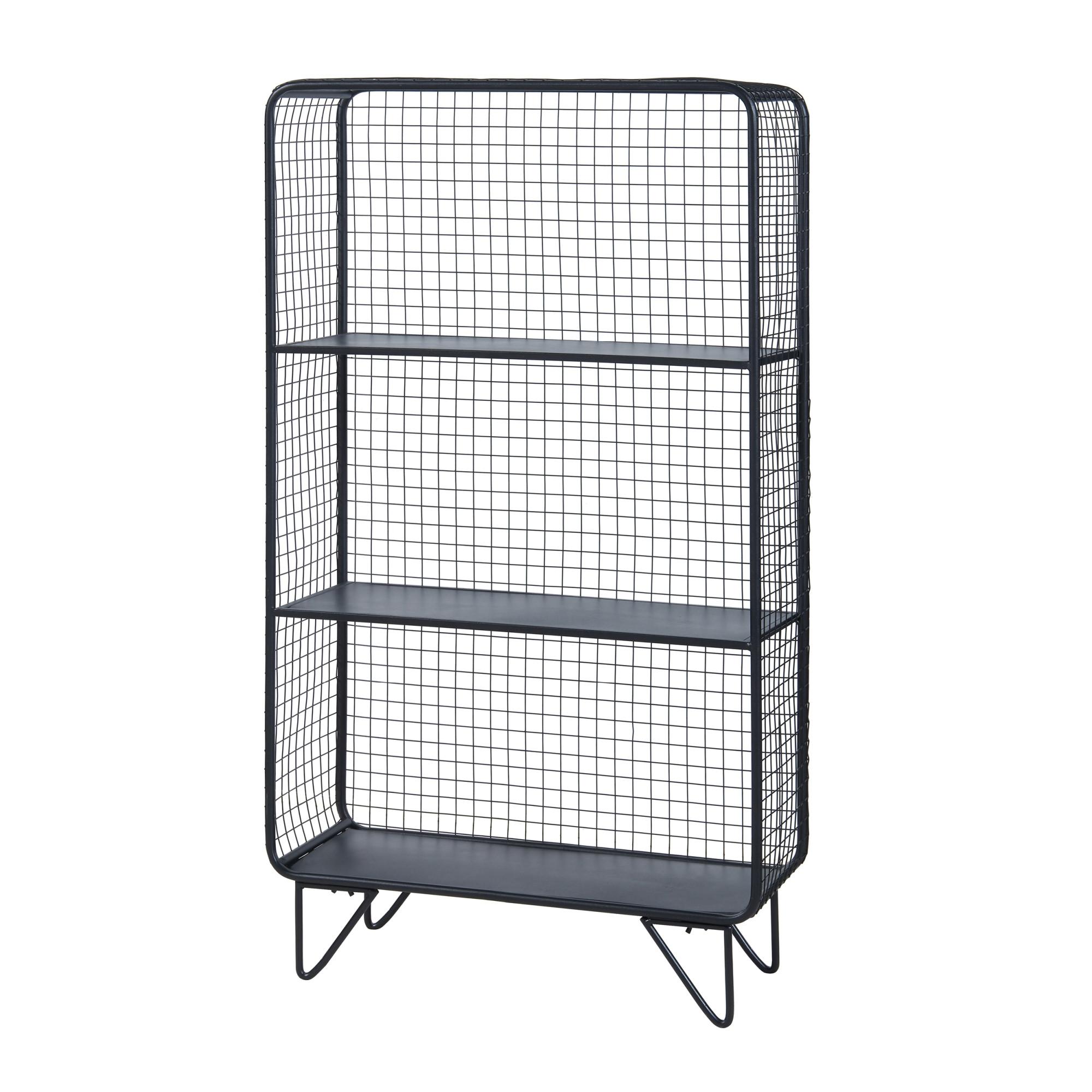 STANDREGAL Volda - Schwarz, Metall (50/90/19cm) - [en.casa]