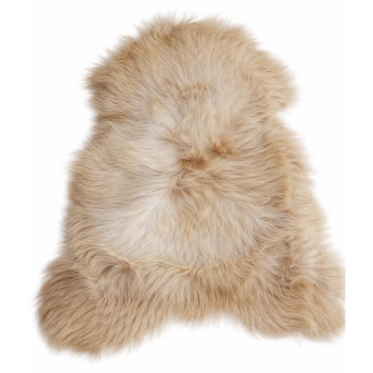 SCHAFFELL Langhaar skandinavisch weich chromfrei Cappuccino ca. 115 cm - Cappuccino, Fell (65/115cm) - Provellus