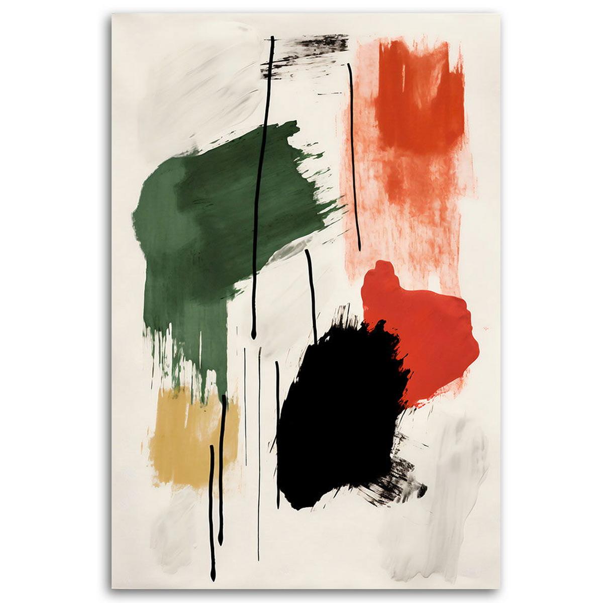 KUNSTDRUCK Bunt 60/90 cm - Multicolor, Textil (60/90cm) - KUNSTLOFT
