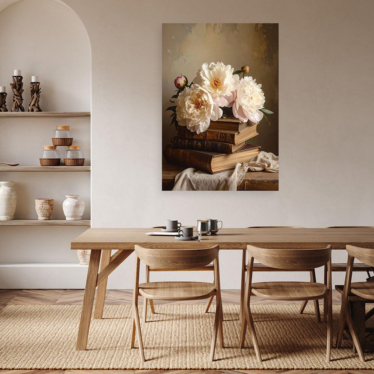 LEINWANDBILD Blumen 40x60cm - Braun, Textil (40/60cm) - Feeby