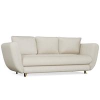 SOFA Beige, Gold 248/99/104 - Beige, Holzwerkstoff (248/99/104cm) - RAUMHIRSCH FURNITURE