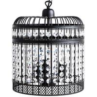 HÄNGELEUCHTE Celon 30/30/75 cm - Schwarz, Metall (30/30/75cm) - Beliani