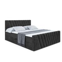 BOXBETT ERNINA-Z - 140x200 cm - H4 - Schwarz - Schwarz, Holzwerkstoff (140/200cm) - ALTDECOR