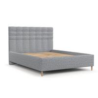 POLSTERBETT Soma 120/200 cm Grau im Riva Stoff - Naturfarben/Grau, Holz/Holzwerkstoff (120/200cm) - AltaBeds