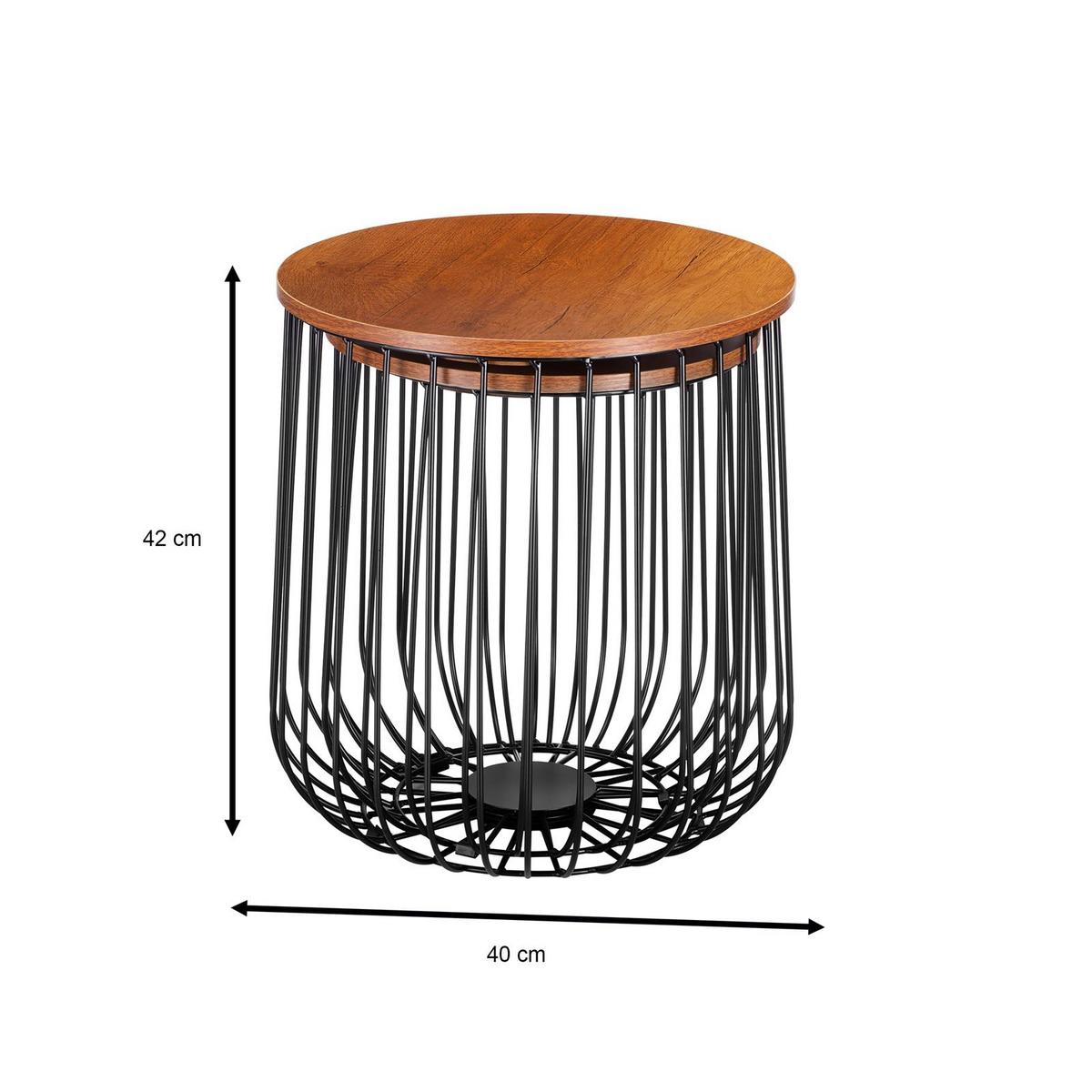 COUCHTISCH ERRANO Wildeiche - Wildeiche, Holzwerkstoff (37/37/42cm) - CARO-Möbel