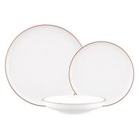 TELLER-SET Sento Home Pure Lines Cocoa Brown 18-tlg. - Hellbraun, Keramik (2/2/2cm) - Seltmann Weiden