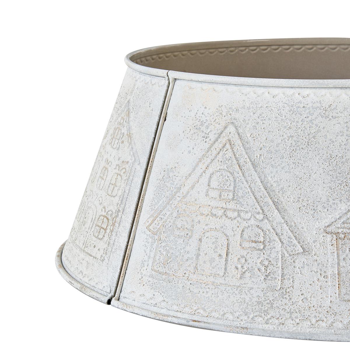 WEIHNACHTSBAUMKRAGEN 72 cm Cremeweiß Heinola - Creme, Metall (30cm) - Beliani