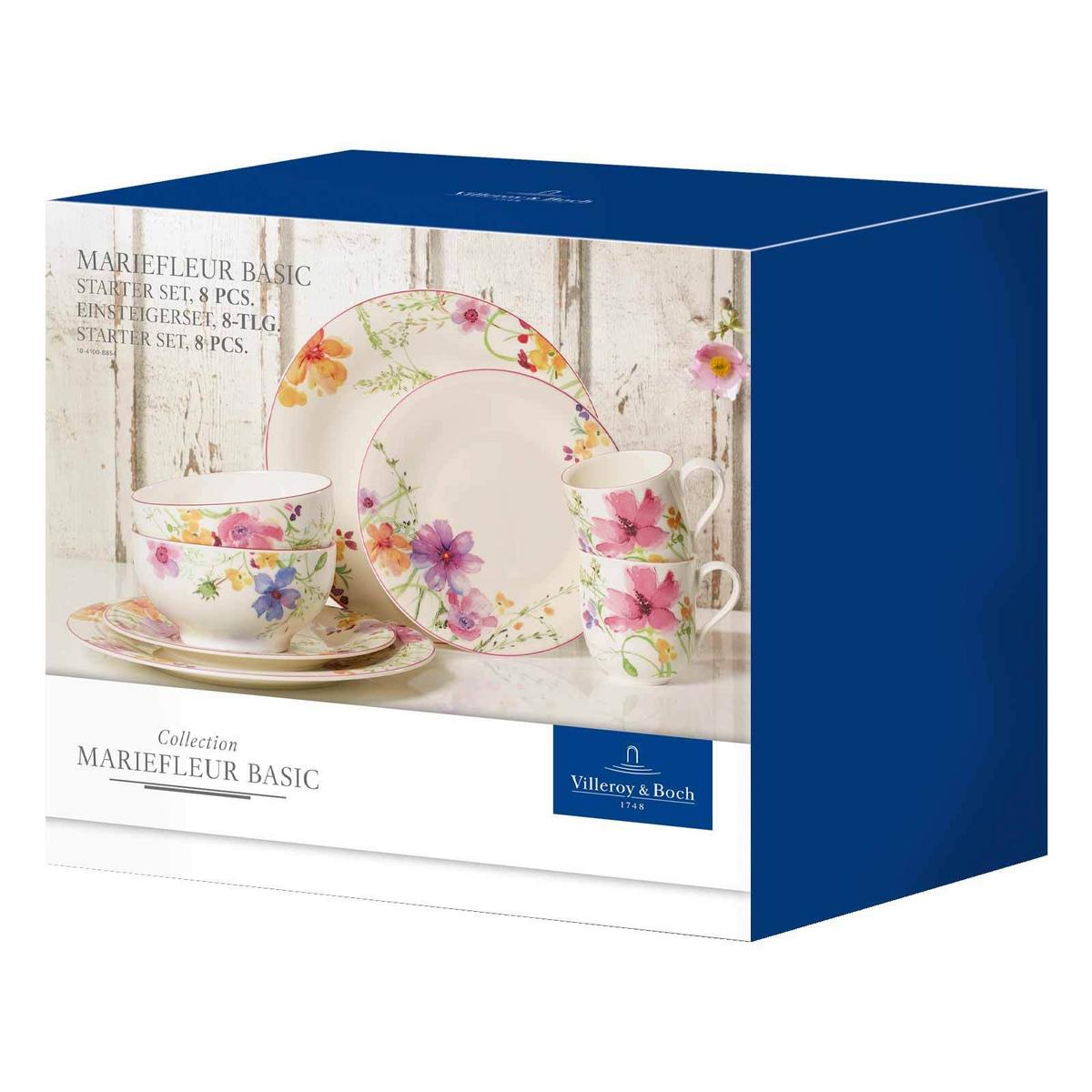 STARTER-SET Mariefleur Basic bunt 8er Set - Multicolor, Keramik (2/2/2cm) - Villeroy & Boch