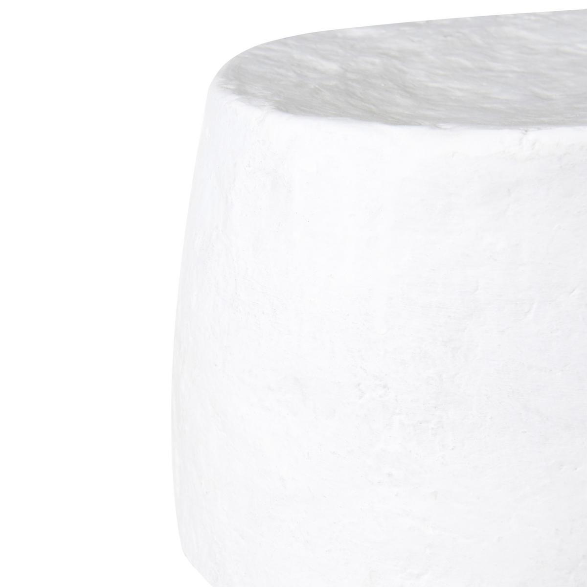 TISCHLEUCHTE Weiß Arapey - Weiß, Papier (23/23/39cm) - Beliani