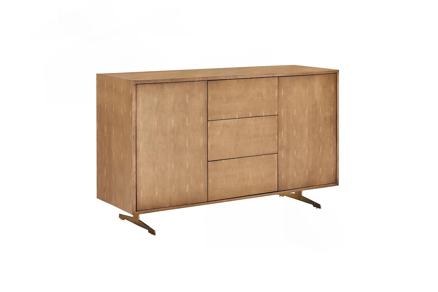 SIDEBOARD GALA Gold Holz - Goldfarben, Holz/Metall (140/85/40cm) - KAWOLA