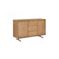 SIDEBOARD GALA Gold Holz - Goldfarben, Holz/Metall (140/85/40cm) - KAWOLA