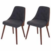 ESSZIMMERSTUHL Grau 2er-Set - Grau, Textil (50/82/53cm) - MCW