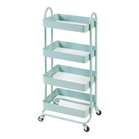 SERVIERWAGEN Pyhäntä - Mintgrün, Metall (46/103.5/35cm) - [en.casa]